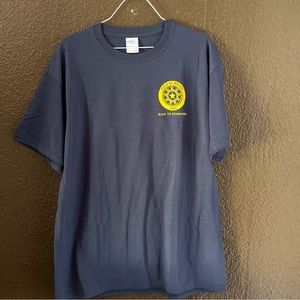 Blue Short Sleeve Tour of Honor Ride to Remember 2019 Graphic Tee, Size Large